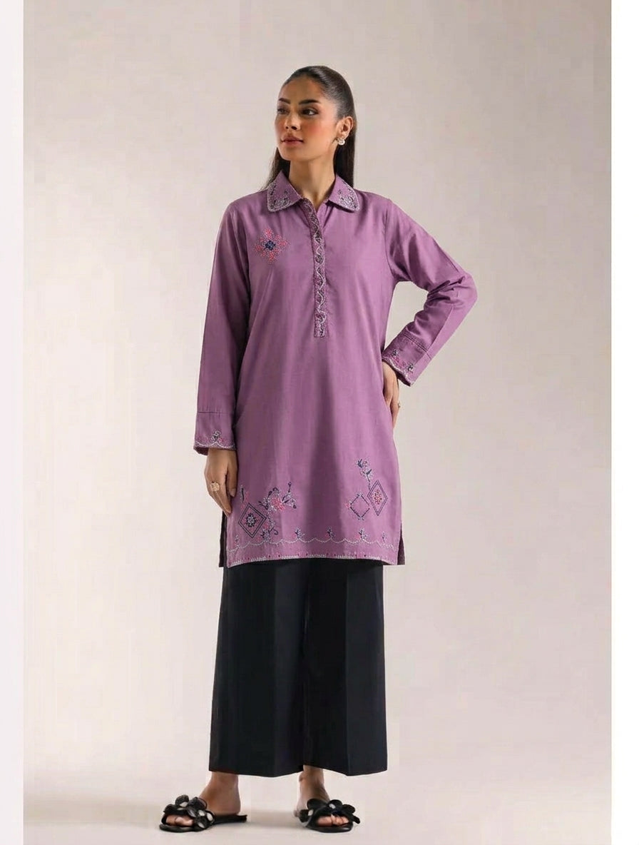Petal Trellis Embroidered Kurti