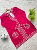 Royal Rose summer cotton  Embroidered kurti