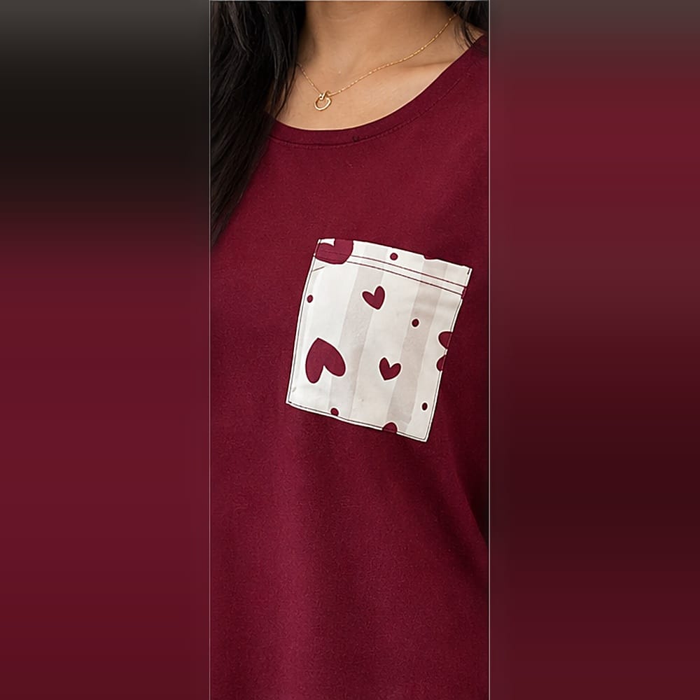 Berry Love Night Suit 2pcs