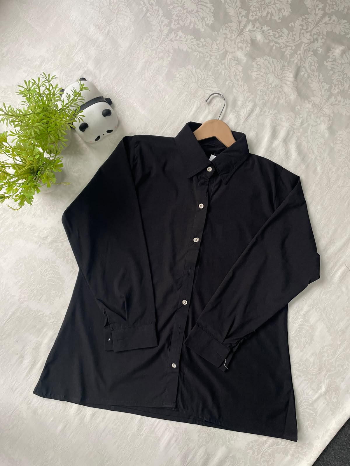 Black Solid Kurti