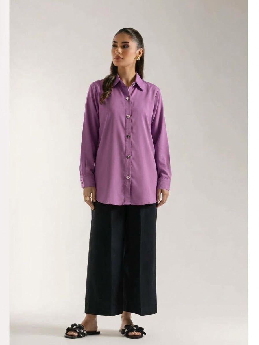 Purple Solid Kurti