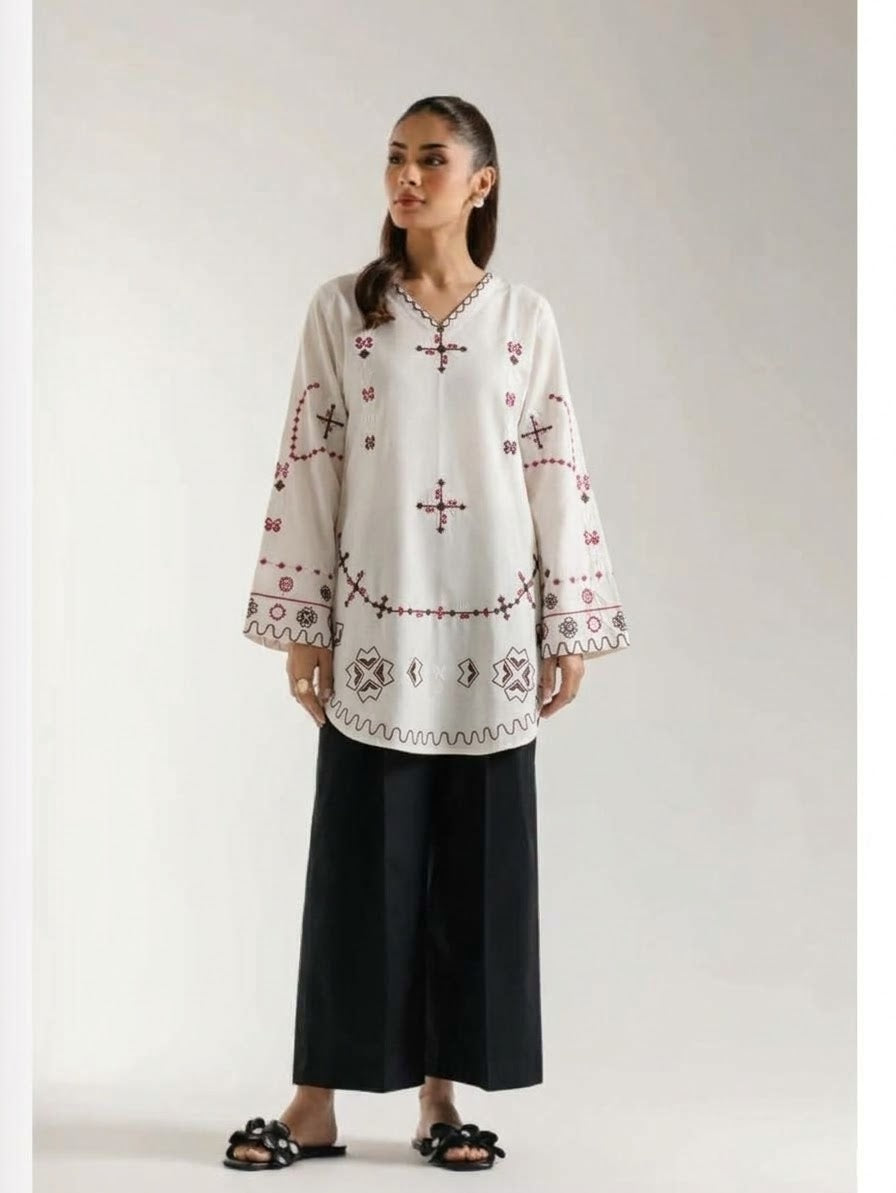 Ivory Charm Embroidered