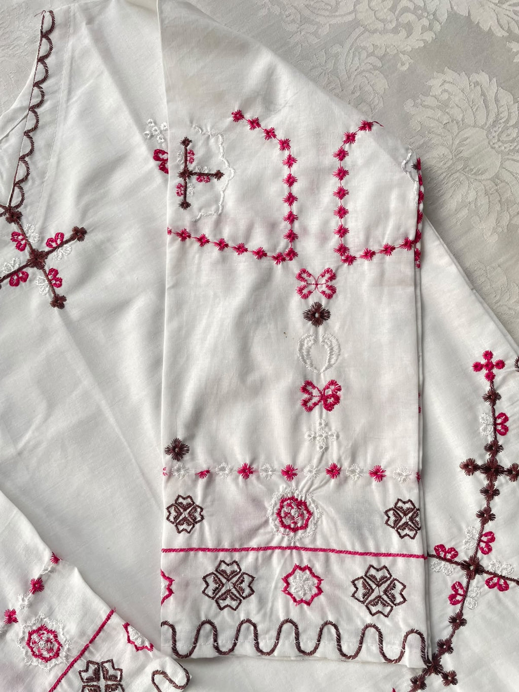 Ivory Charm Embroidered