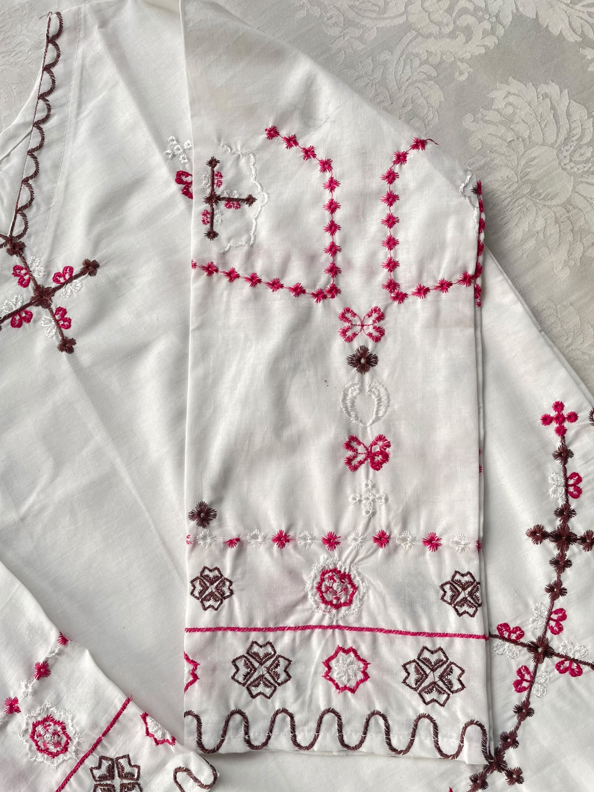 Ivory Charm Embroidered