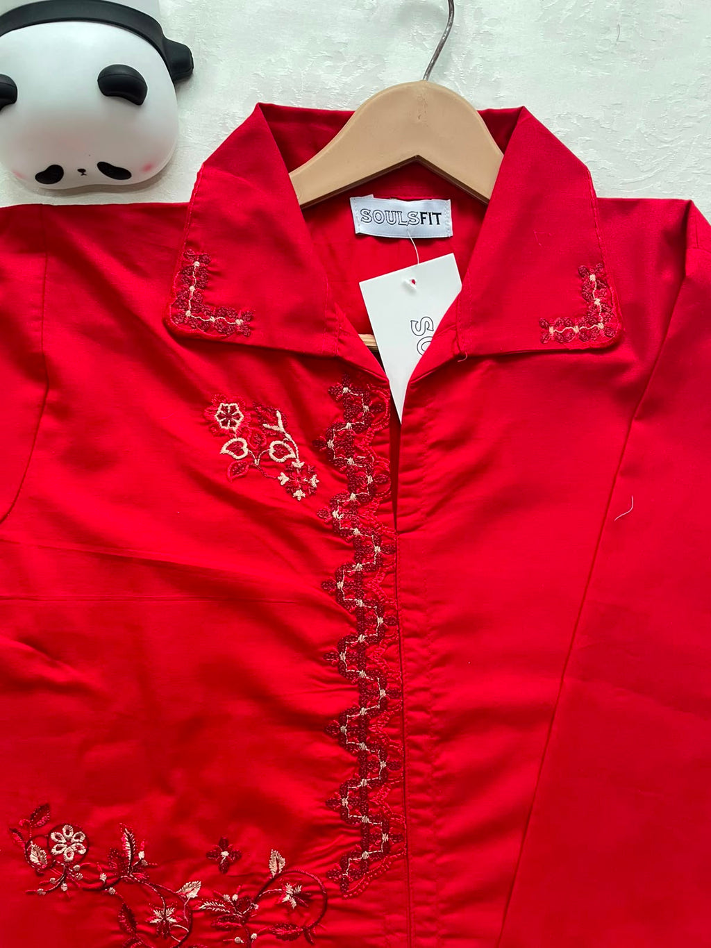Ruby Vine Elegance Summmer Cotton Embroidered Kurti