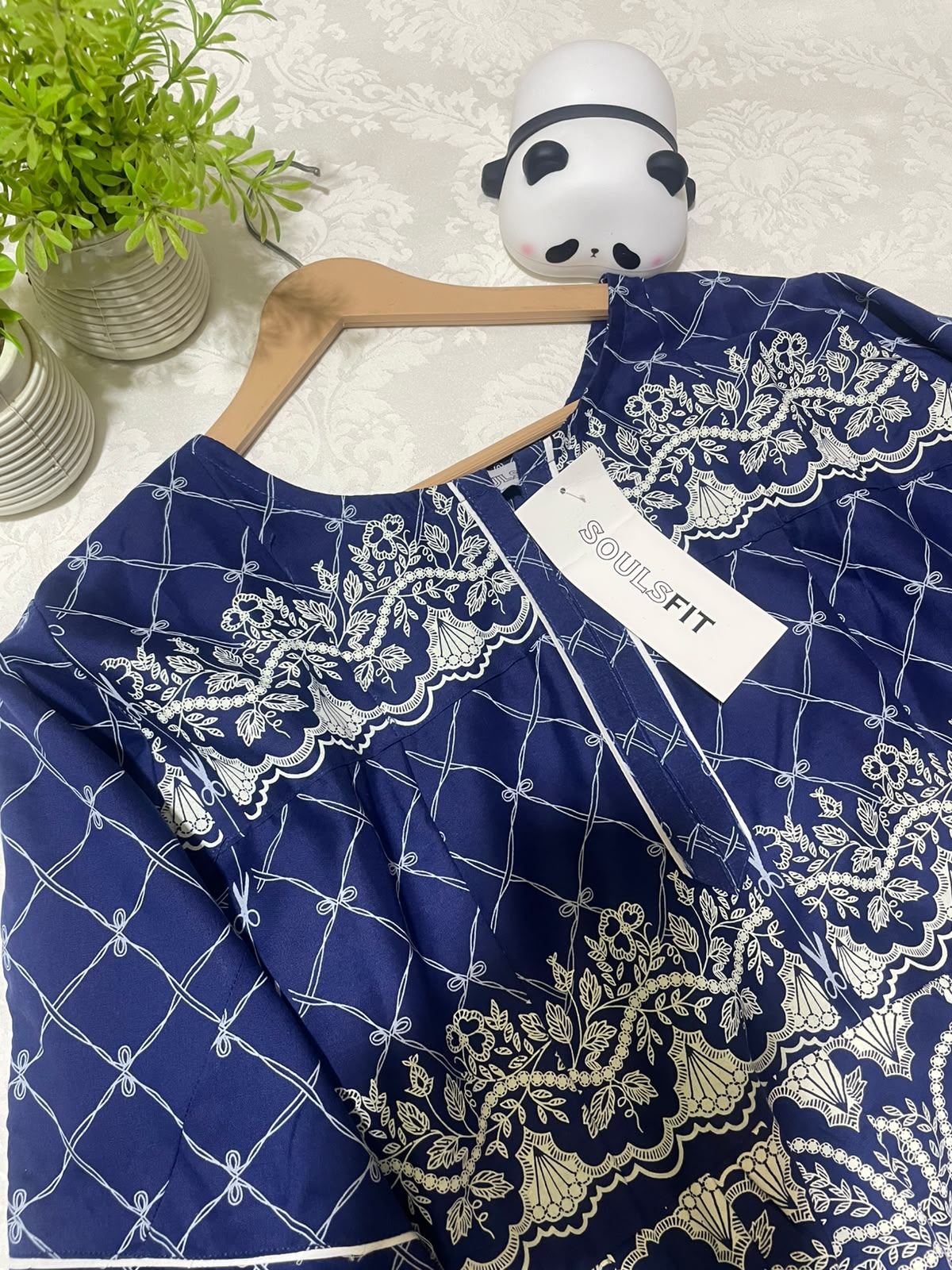 Blue Willow Frock Summer premium lawn printed frock style