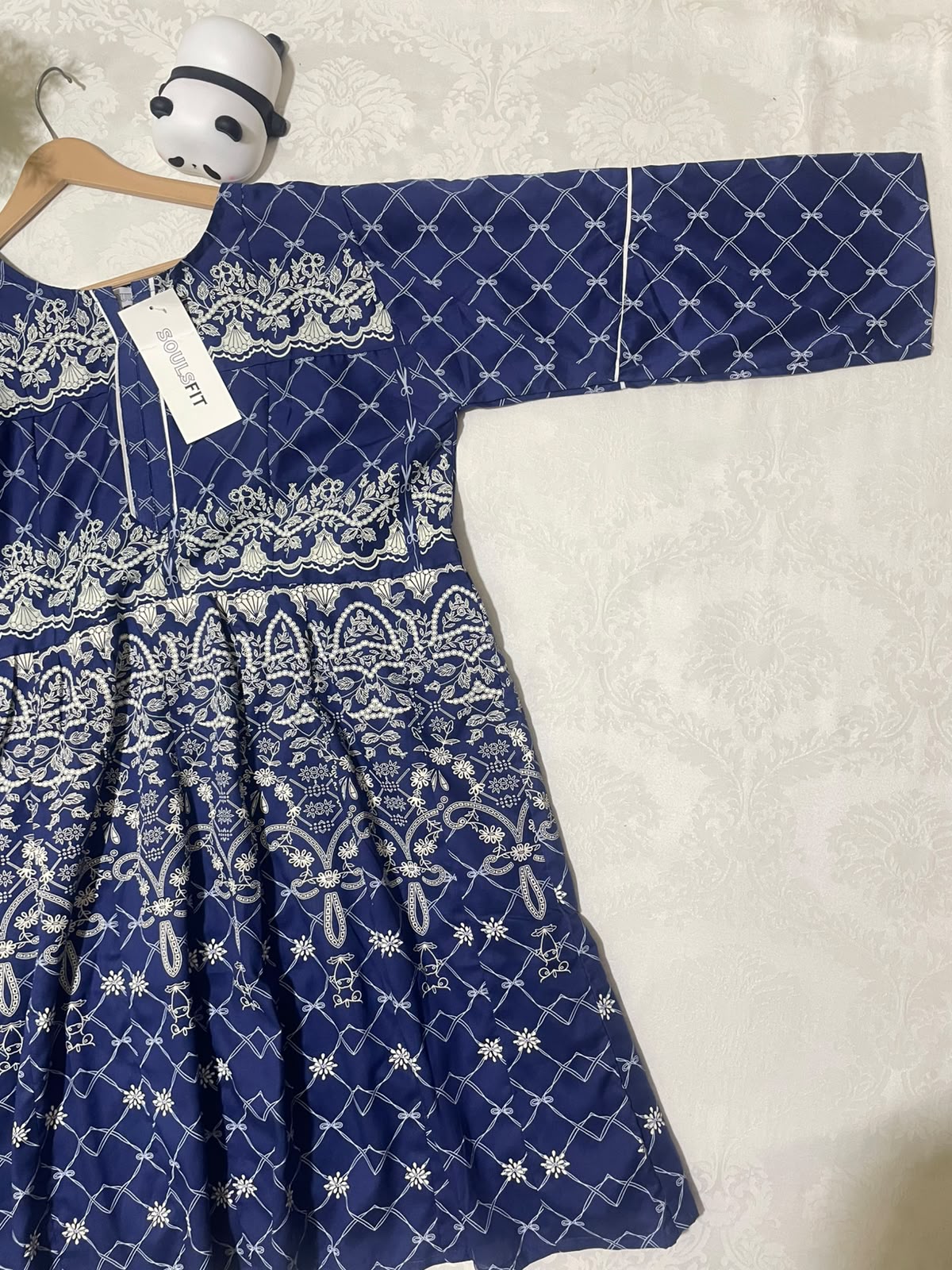 Blue Willow Frock Summer premium lawn printed frock style
