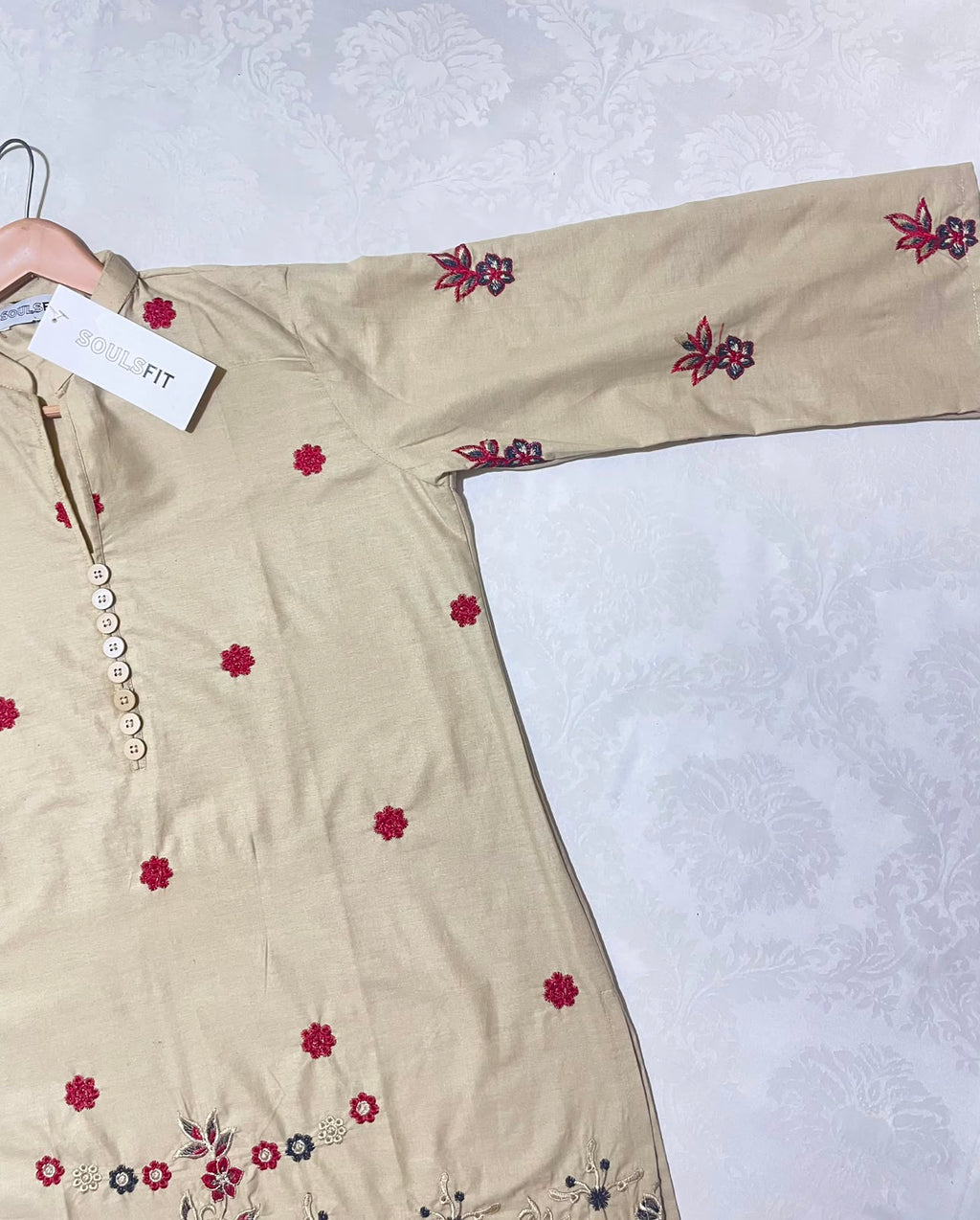 Abeer Summer Cotton Embroidered Kurti