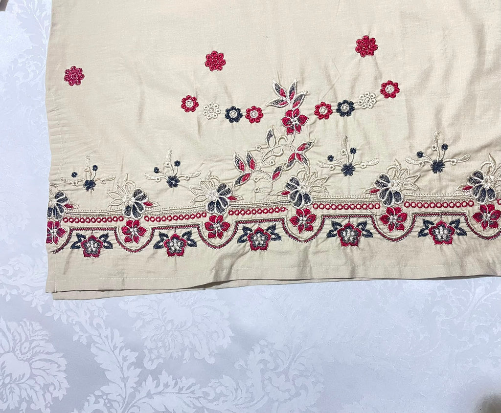 Abeer Summer Cotton Embroidered Kurti