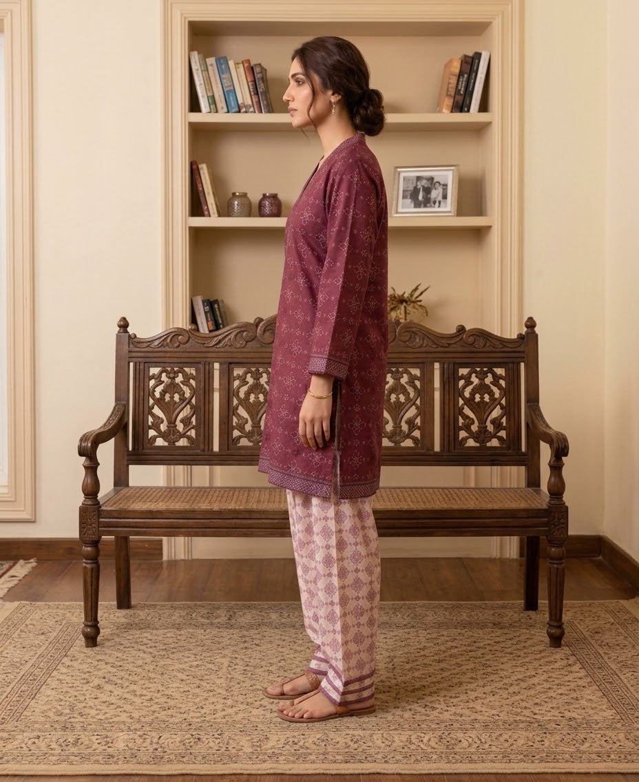 Royal Maroon 2pcs