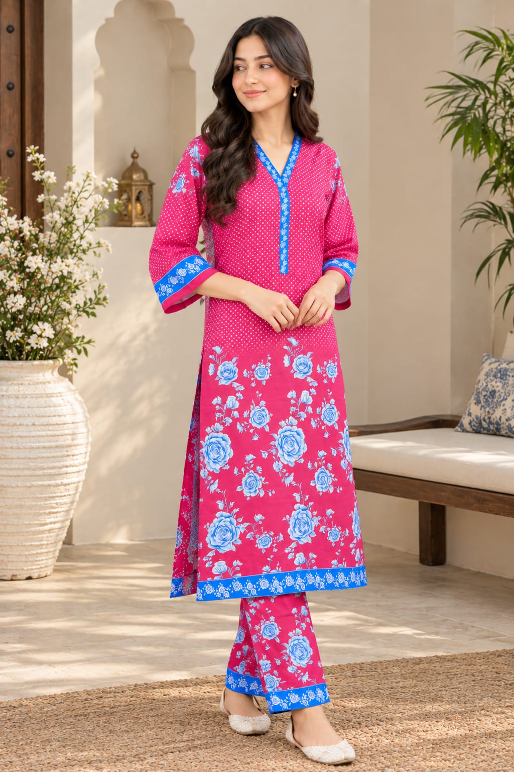 Rosy Azure 2pcs