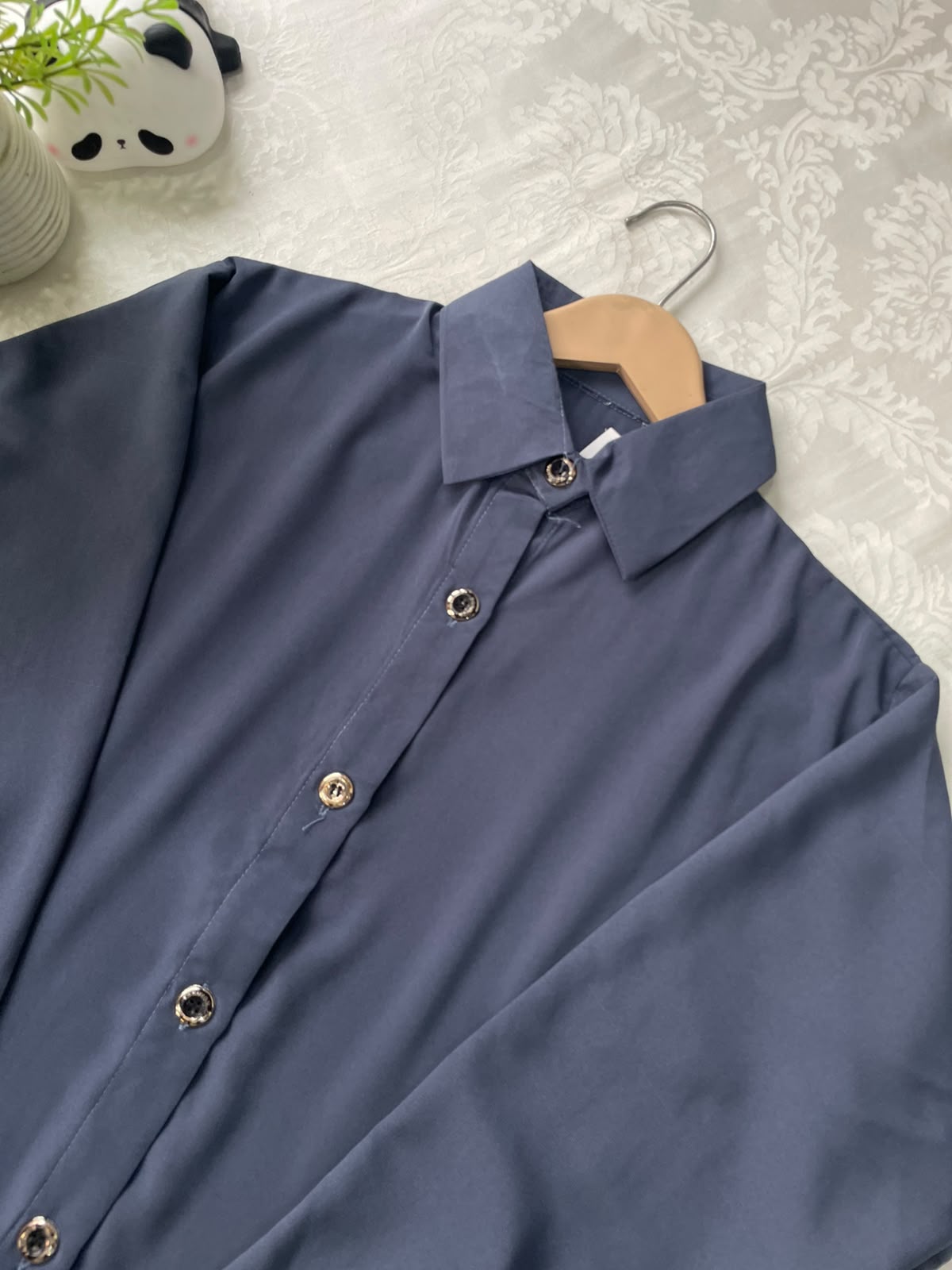 Gray Solid Kurti