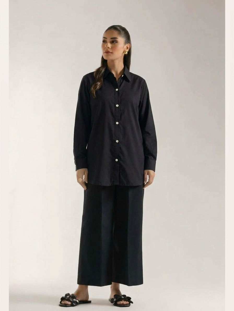 Black Solid Kurti