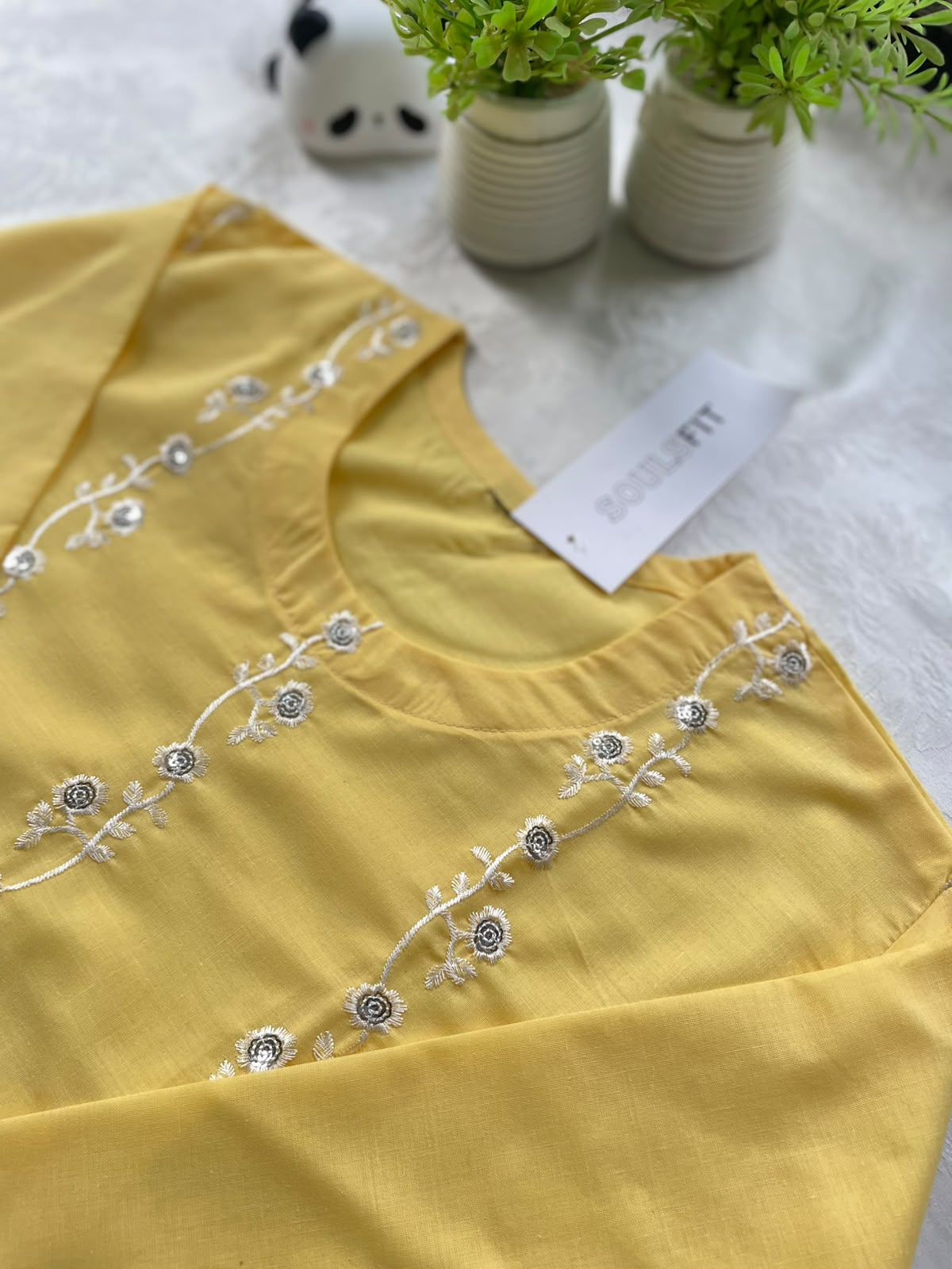 Amber Blossom Embroidered