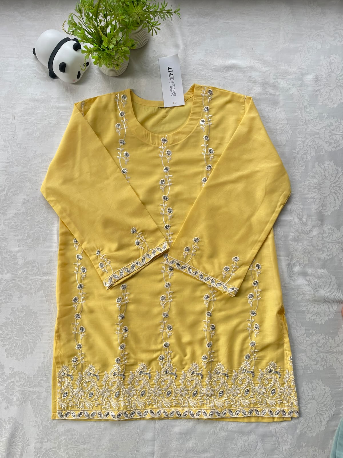 Amber Blossom Embroidered