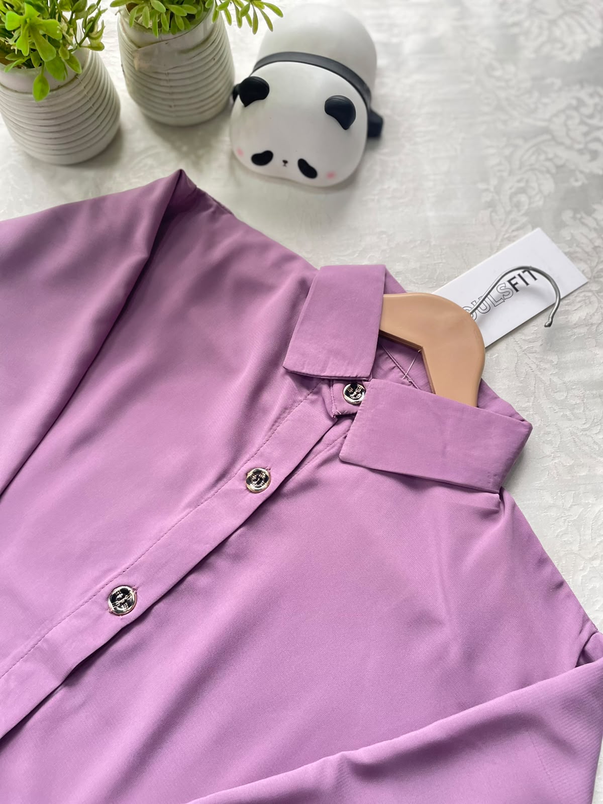 Purple Solid Kurti