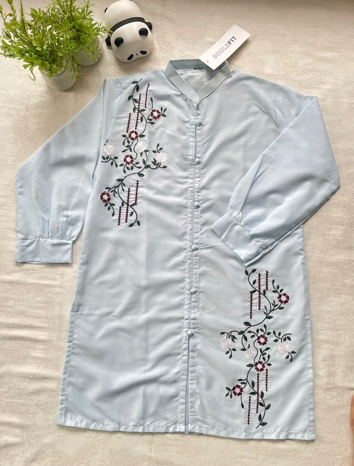 Blue Haven Embroidered