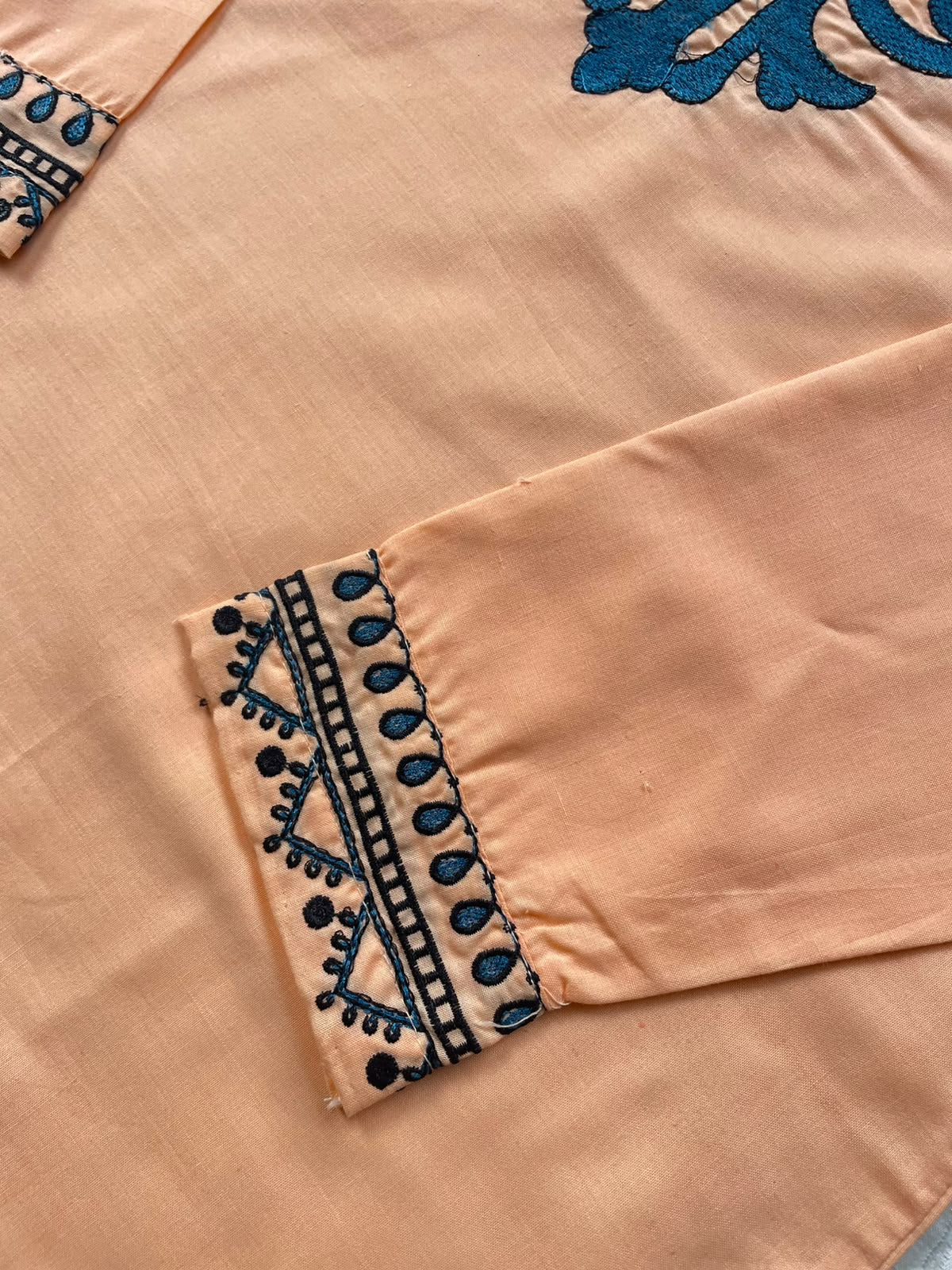 Peach Royale Embroidered