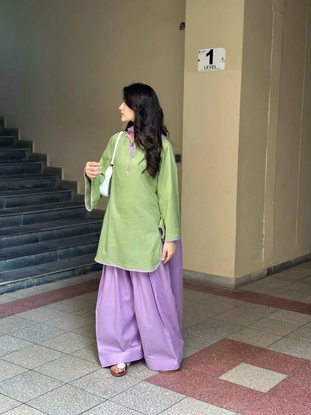 Meadow Mist 2pcs With Farshi Shalwar