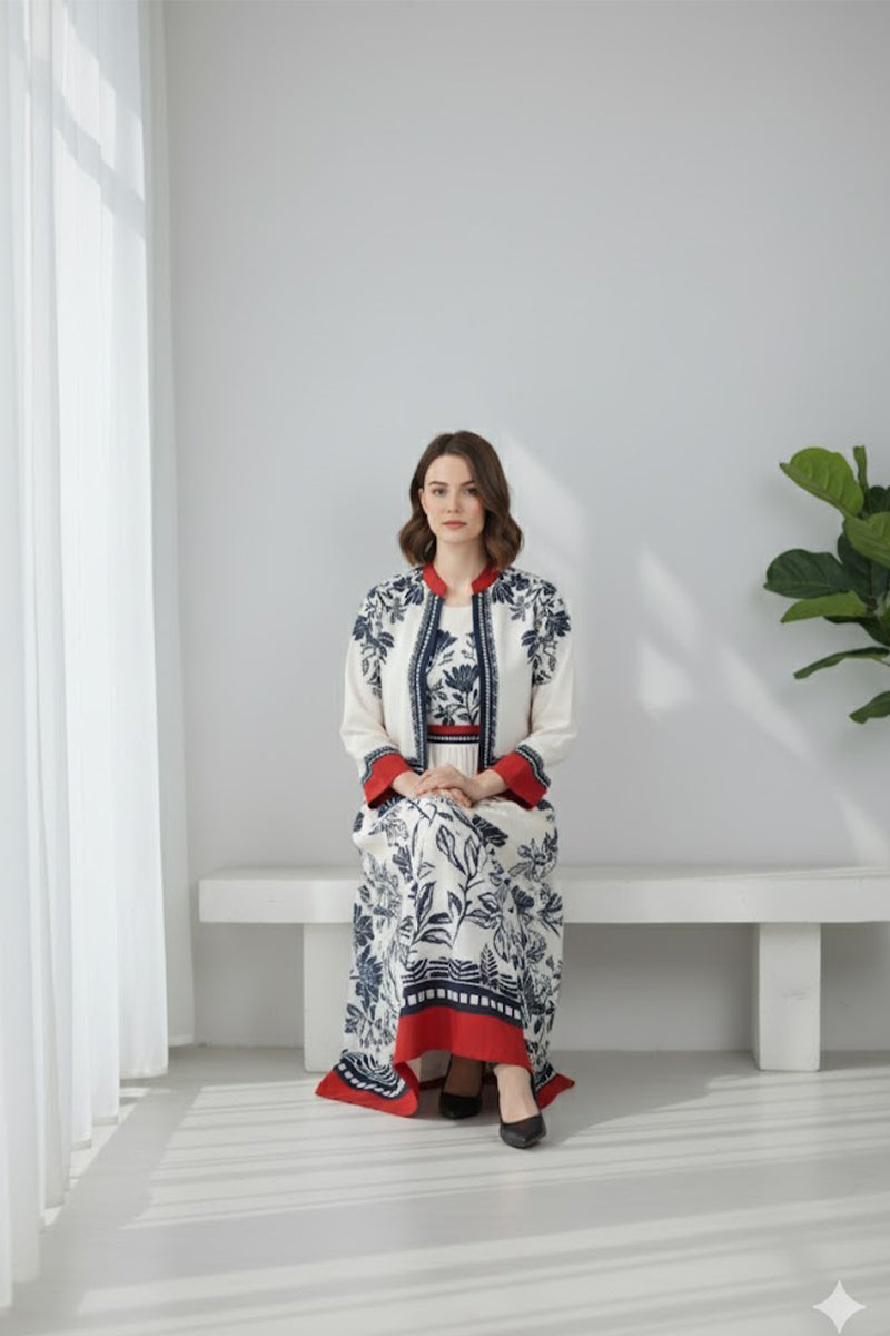 Floral  Maxi with Koti