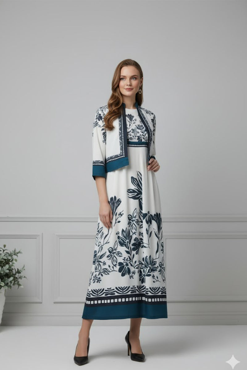 Floral  Maxi with Koti