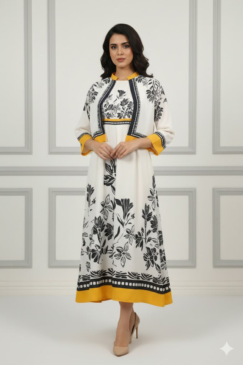 Floral  Maxi with Koti