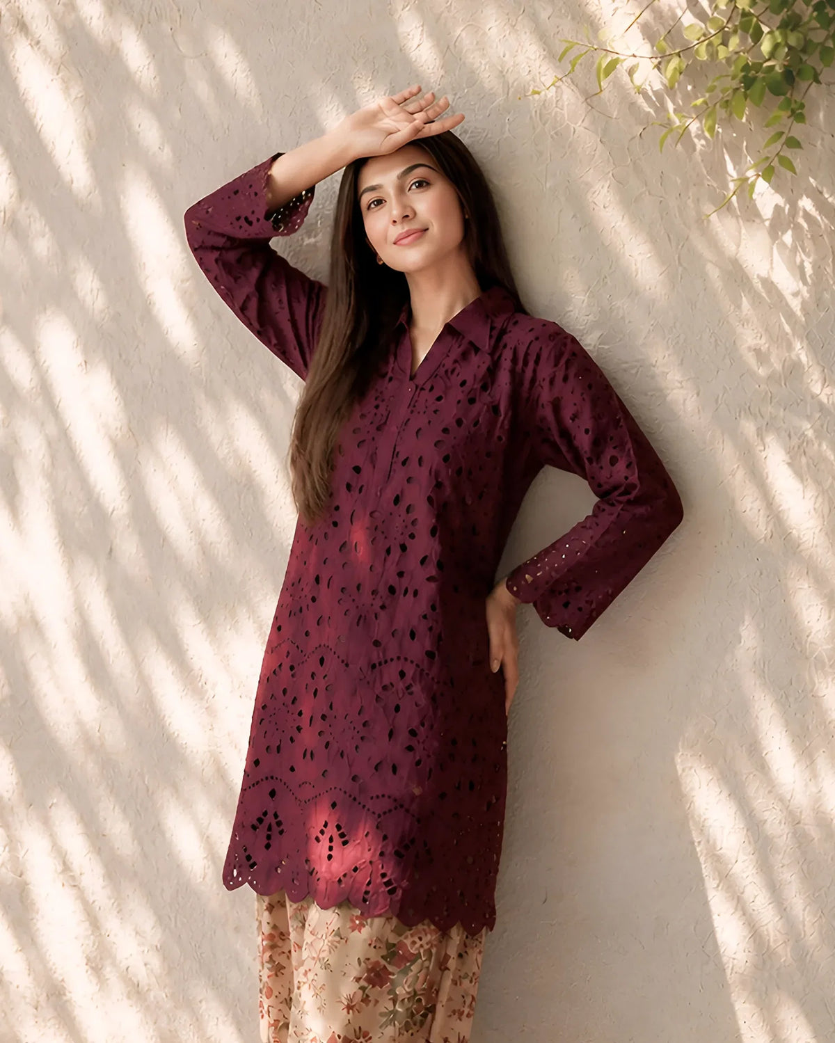Burgundy Bloom 2pcs