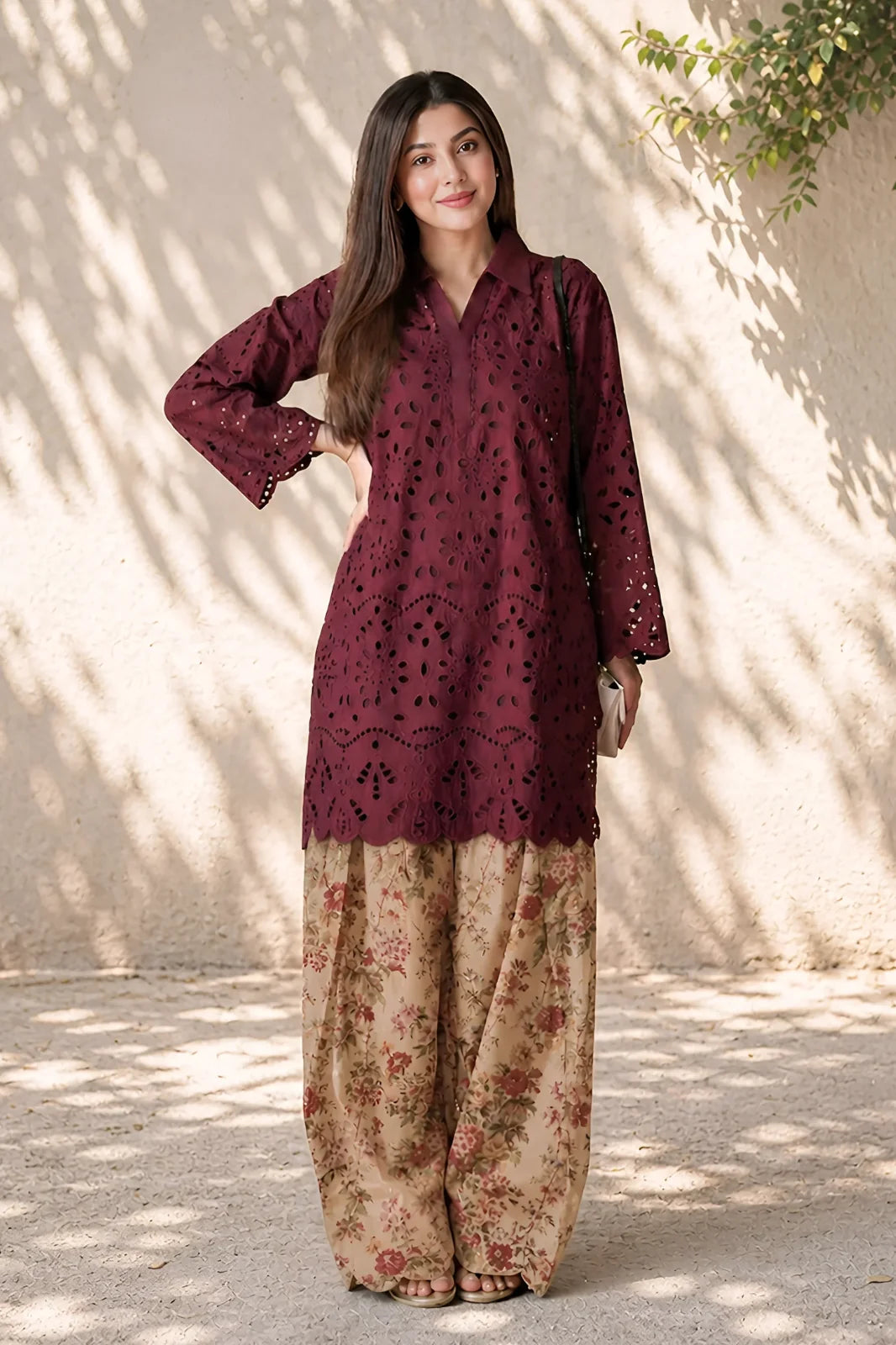 Burgundy Bloom 2pcs