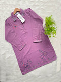 Petal Trellis Summer Cotton Embroidered Kurti
